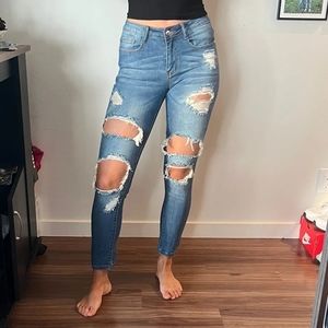 Fashionova ripped jeans size 4